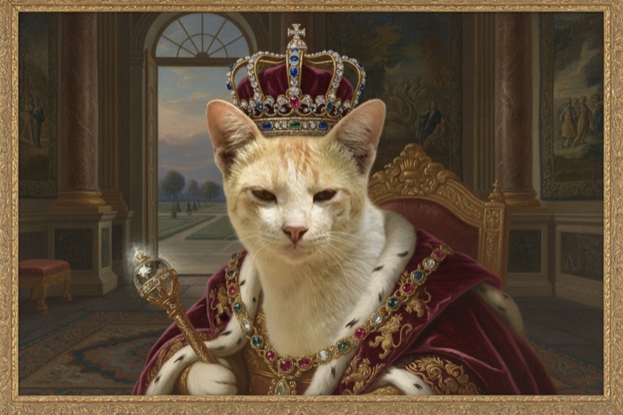 Your cat as royalty