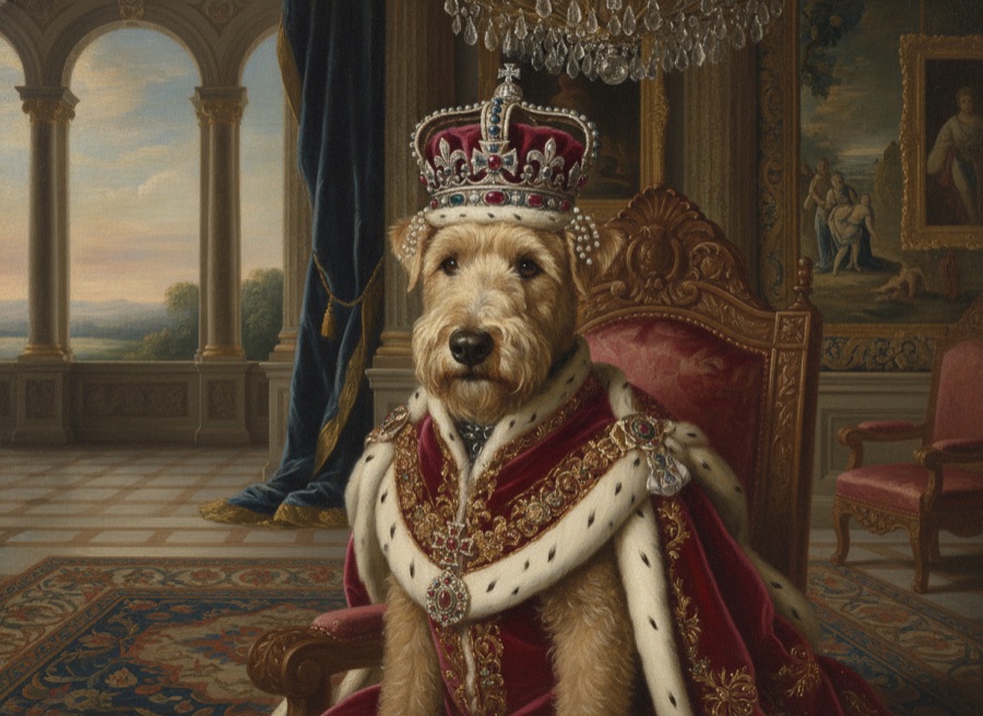 Pet as royalty