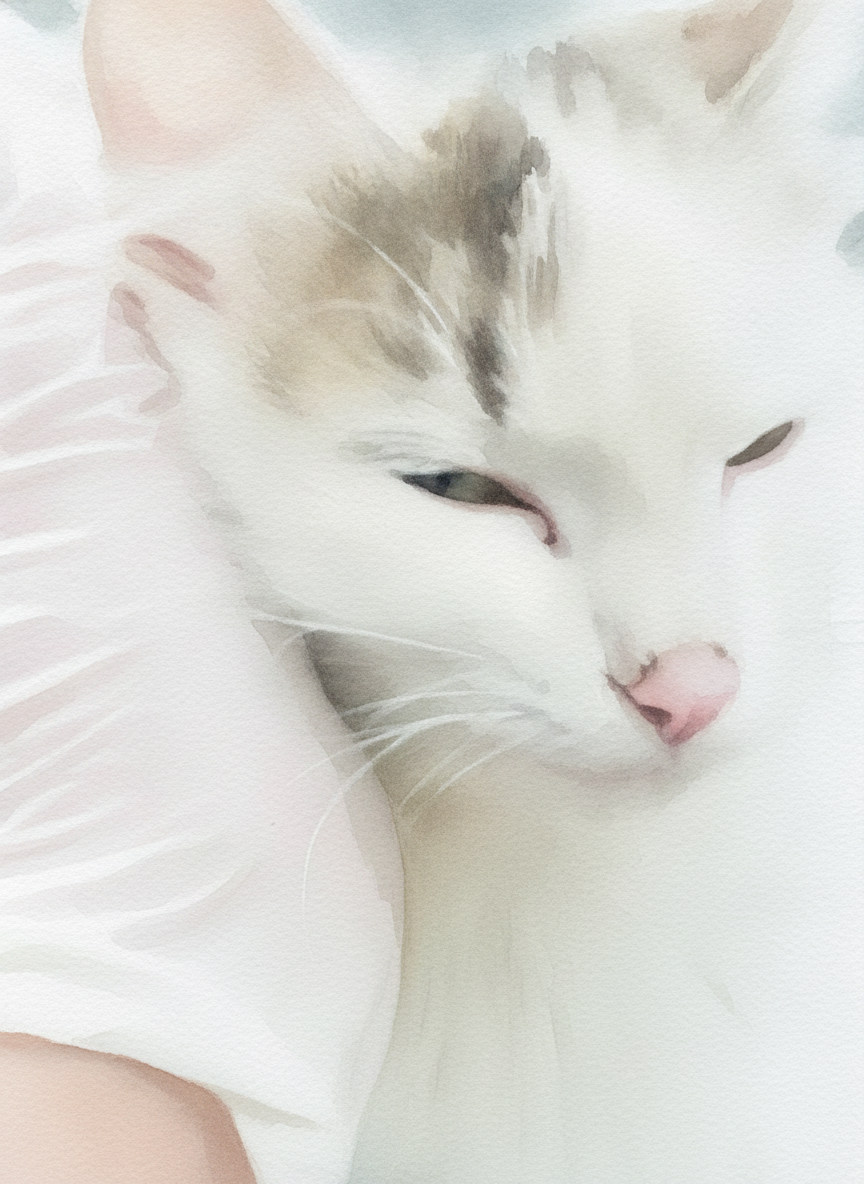 cat watercolour